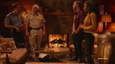 Well, it's her land, but she
shouldn't have done that. - Adult Swim Yule Log