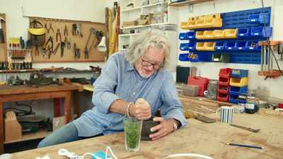 Well, it's sort of, it's not really
grinding it, but it is squashing it. - James May and the Dull Men