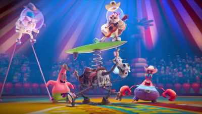 ♪ Well, it's Texas up top
Bikini at the Bottom ♪ - Saving Bikini Bottom: The Sandy Cheeks Movie