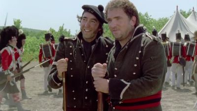 Well I've never seen him sweat like that before - Sharpe's Gold