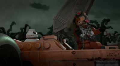 -We'll just call for help and...
-(CRACKLES) - Lego Star Wars Terrifying Tales