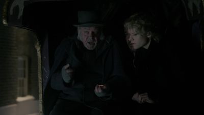 Well he just chucks it at the wall there - Hogfather