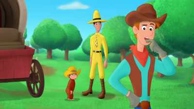 - We'll just ride out there
quick and round them up, - Curious George: Go West, Go Wild