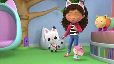 Well, we know that tree leads
down to the music room, - Gabby's Dollhouse