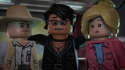 Well, last I saw them,
the T. rex was... - LEGO Jurassic Park: The Unofficial Retelling