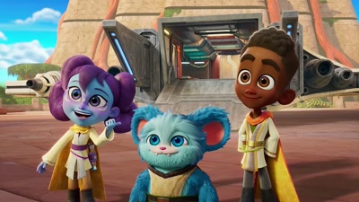 We'll leave for the mission
right after we help Nash. - Star Wars: Young Jedi Adventures
