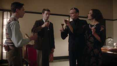 Well, let's toast
to poor Captain Grimes. - Decline and Fall