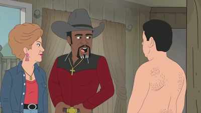 Well, looks like this young man
is riding a bit sidesaddle. - Trailer Park Boys: The Animated Series