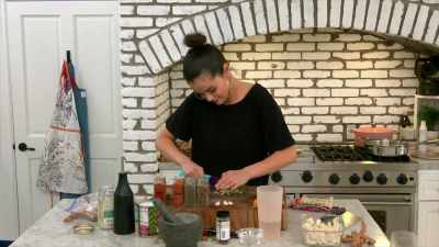 We'll need 2 teaspoons of the fresh ginger. - Selena + Chef