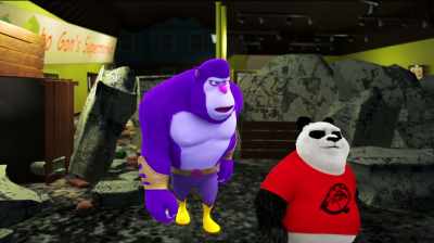 We'll need a ship to
get up to father's fleet. - Panda vs. Aliens