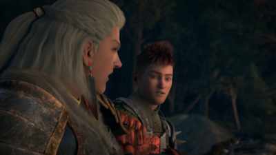 We'll never make it.
The only way out is through the Everwood. - Monster Hunter: Legends of the Guild