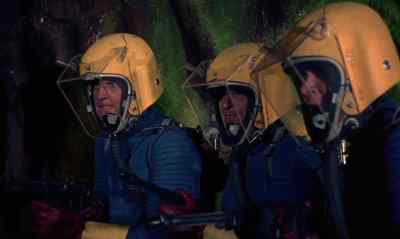 We'll never make it up there
before that creature gets here. - Journey to the Seventh Planet