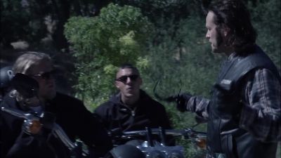 We'll pass through first,
then they'll check your IDs. - Sons of Anarchy