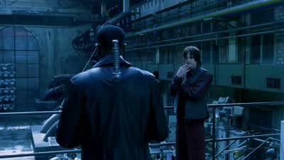 BLADE We'll play along for nowThey'll take us in deeper than we've ever beenGet a chance to see how their world really ticksI had enough of their worldThey're just shitting bricks because they're no longer top of the food chain - Blade II
