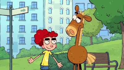 - We'll run laps around
the park and get people - It's Pony