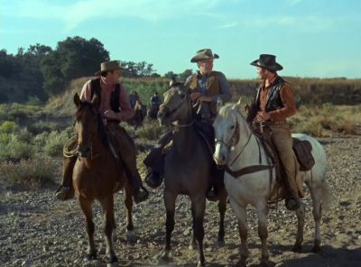 Well, you saddle bows
wanna sit here all day? - The Virginian