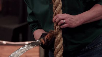 - Well, Salem, you made it
about halfway through the rope. - Forged in Fire