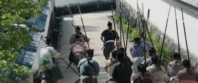 We'll set fire to his house!
I'll impale that hammerhead! - Sekigahara