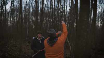Well, we set up the
cans over there, - Secrets of the Sasquatch