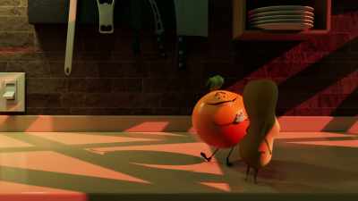 Well, she's probably still
around here somewhere. - Sausage Party: Foodtopia
