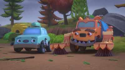 -We'll take it nice and easy.
-[gasps] - Mighty Monsterwheelies