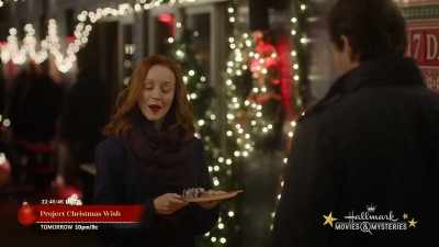 - Well, that is one sweet dinner.
- What can I say? - Swept Up by Christmas