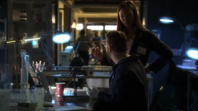 Well, the blue trace is tacky in touch. - CSI: Crime Scene Investigation