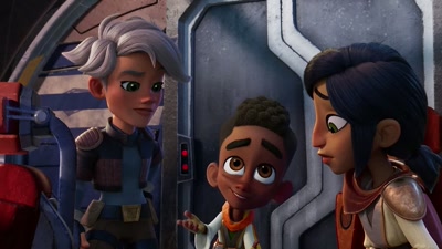 Well, if the cave is the problem,
we just need to get out, right? - Star Wars: Young Jedi Adventures