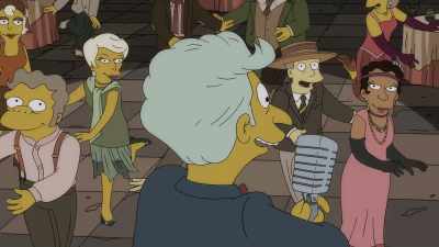 ♪ Well, the coolest guy
In the present is me ♪ - The Simpsons: The Past and the Furious