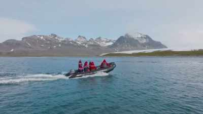 Well, the sensation Shackleton
had as he approached South
Georgia, - Shackleton: The Greatest Story of Survival