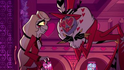 Well then, make yourself
comfortable, Your Majesty, - Hazbin Hotel