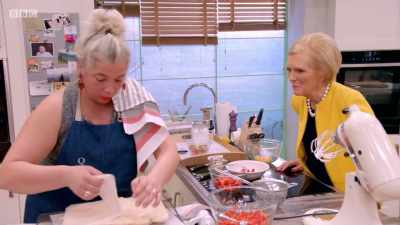 Well, there we are.
It's come out. Oh, it cracked. - Britain's Best Home Cook