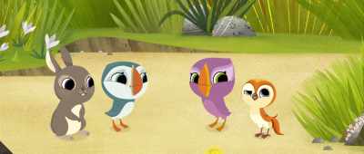 Well, uh... It's been
lovely speaking to you - Puffin Rock and the New Friends