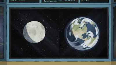 Well, unlike Earth,
the moon has no atmosphere. - Snoopy in Space