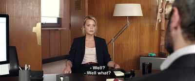 - Well?
- Well what? - Up for Love