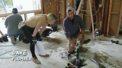 Well, we're capping off the
island vent and drain here. - Help! I Wrecked My House