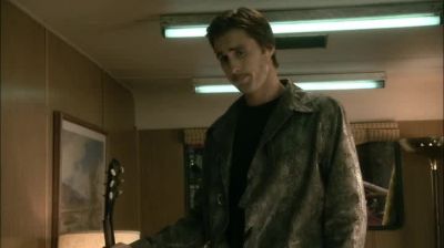 Well if you ask me his pen's sweating blood - Masked and Anonymous