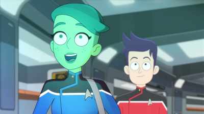 Well, once you get settled,
you should probably check in - Star Trek: Lower Decks