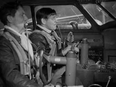 We're about through, too.
She's washed. - Test Pilot