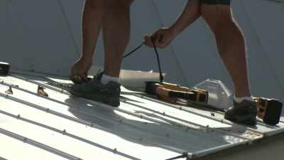 We're actually putting a
solar-powered vent in the roof - Island of Bryan