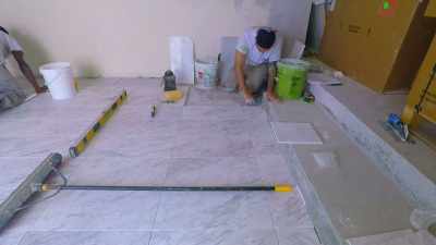We're almost done tiling
the floor in Switcha, - Island of Bryan