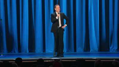 We're so anxious to get the next text, - Jerry Seinfeld: 23 Hours to Kill