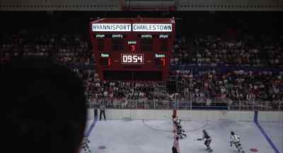 We're at seven, one.
There's the face-off. - Slap Shot