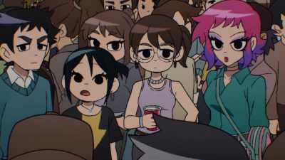 We're both dating Scott
at the same time and don't know it? - Scott Pilgrim Takes Off