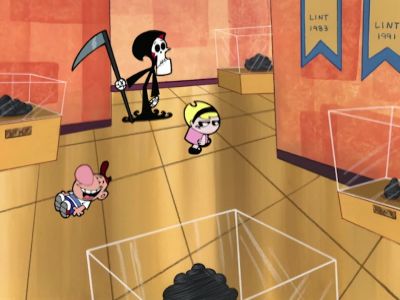 WE'RE CHECKING OUT
THE DINOSAURS. - The Grim Adventures of Billy and Mandy