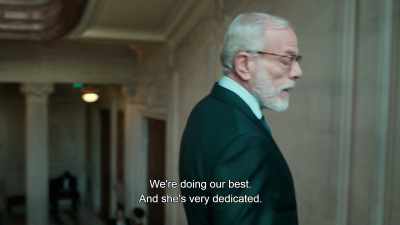 We're doing our best.
And she's very dedicated. - Irma Vep