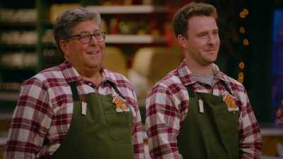 - We're gathered here
around the Christmas tree - Baking It