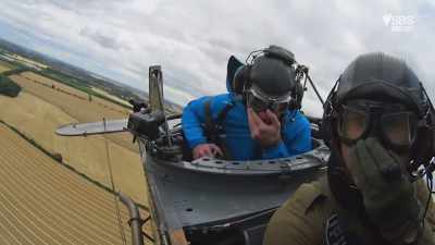 We're getting by with
sign language and shouting, - Scotland from the Sky