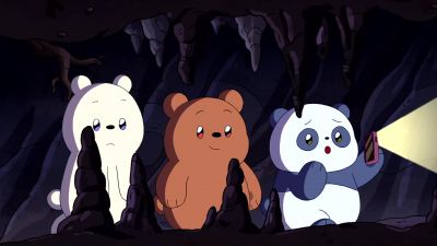 We're getting pretty deep in this cave. - We Baby Bears