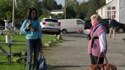 -- We're going to a
smaller island because - Extraordinary Escapes with Sandi Toksvig